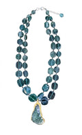The "Atlantis" Roman Glass Double-Strand Statement Necklace