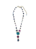 The "Empress" Dark Pearl & Multi-Gemstone Mosaic Necklace