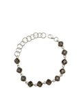 The "Odessa" Smoky Quartz Cushion Link Bracelet