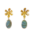 The "Flora" Labradorite Drop Earrings