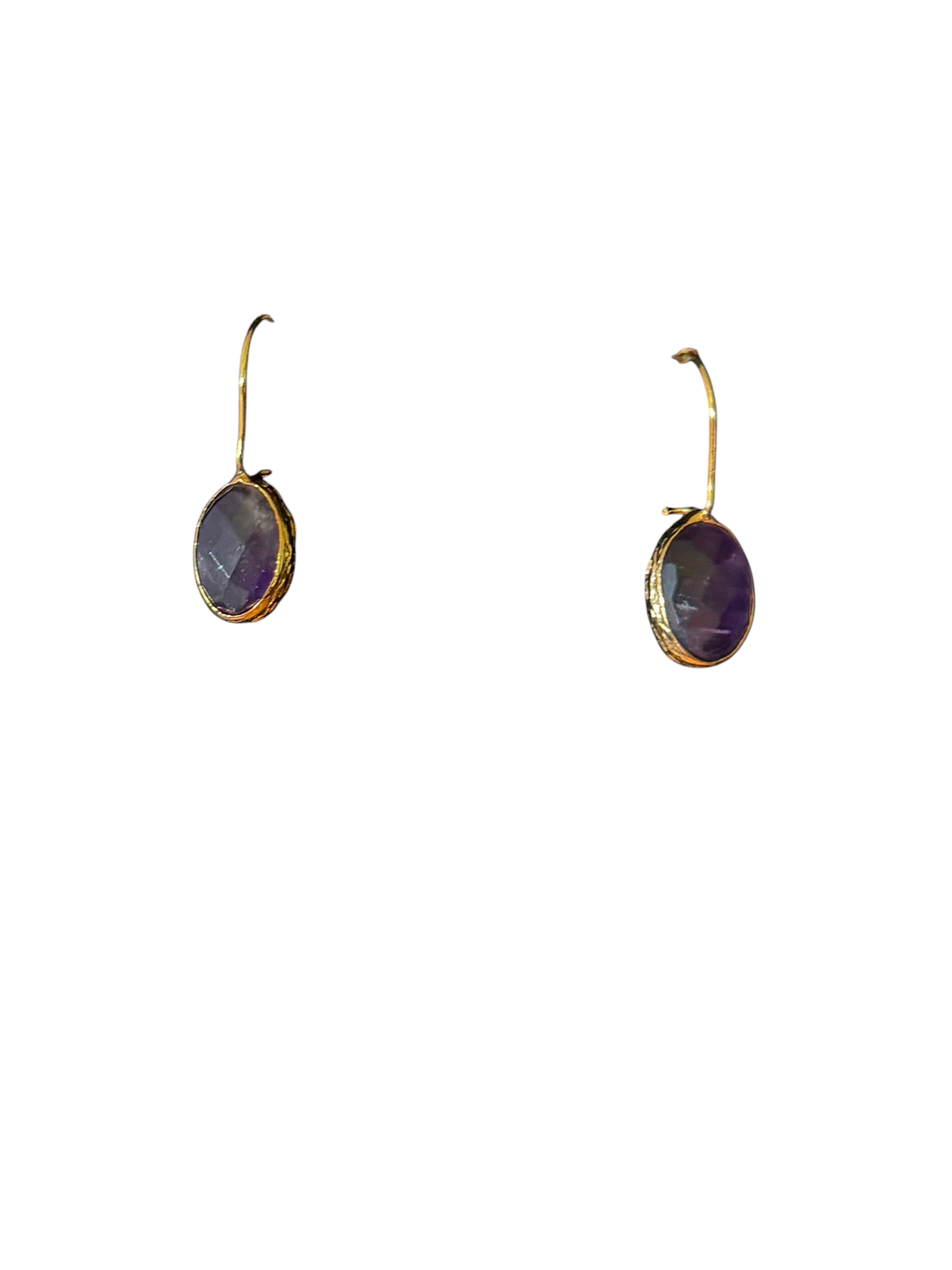The "Vesper" Faceted Amethyst Drop Earrings