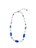The "Cerulean" Lapis Lazuli & Freshwater Pearl Station Necklace