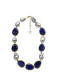 The "Odessa" Baroque Pearl & Lapis Lazuli Collar Necklace
