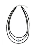 The "Odessa" Freshwater Pearl & Multi-Strand Spinel Drop Necklace