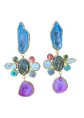 The "Kaleidoscope" Multi-Gemstone Chandelier Earrings