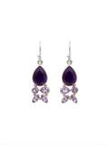 The "Amethyst Bloom" Amethyst Drop Earrings