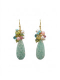The "Ocean Bloom" Apatite & Multi-Gem Drop Earrings