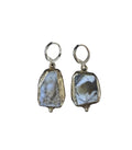The "Dusk Bloom" Dendritic Agate Drop Earrings