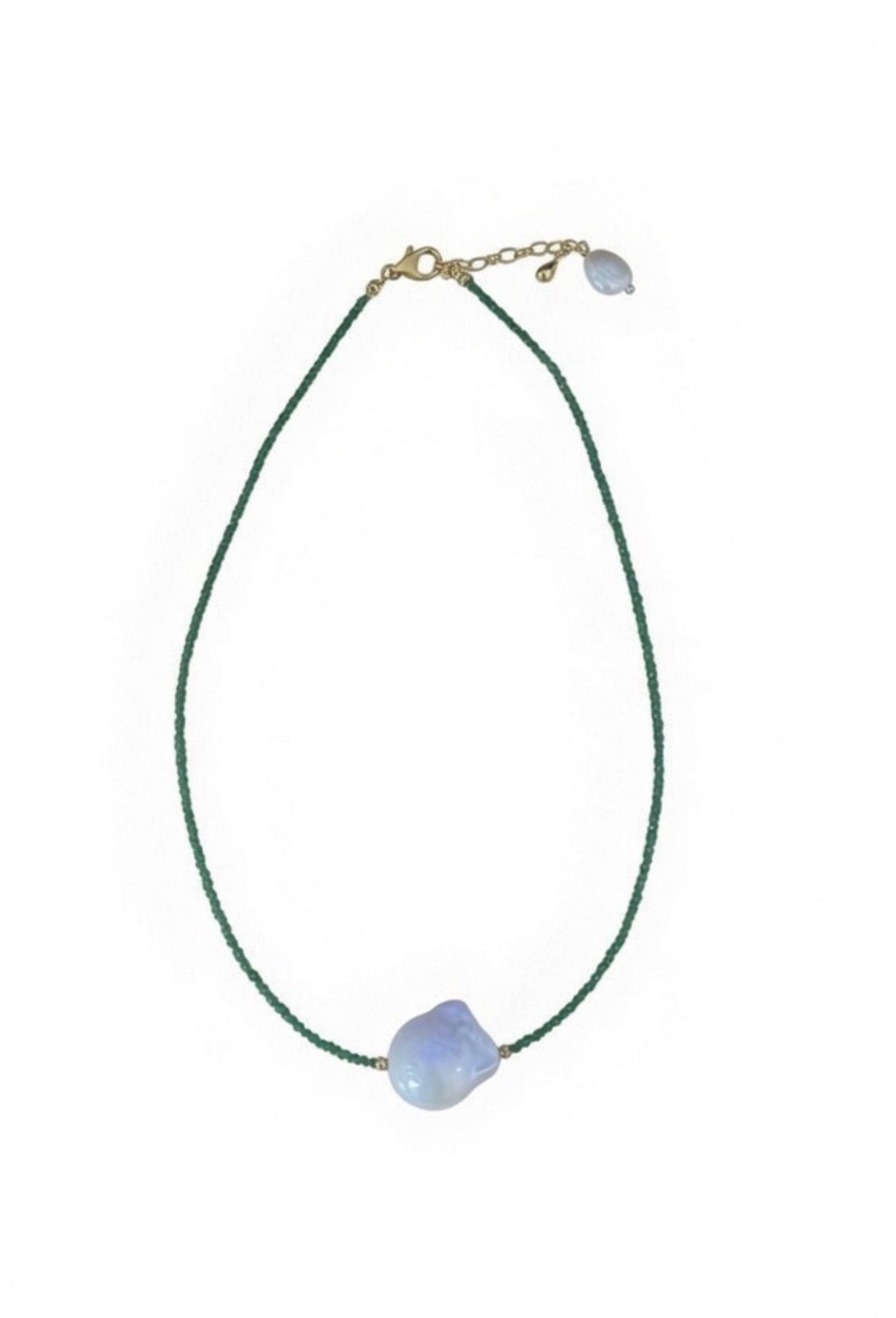 The "Emerald Pearl" Single-Strand Baroque Pearl Necklace