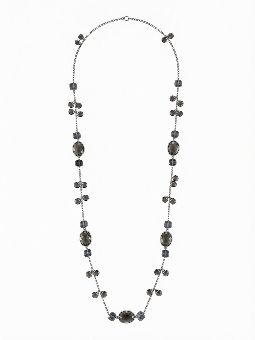 The Smoky Quartz Veil Necklace