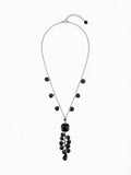 The Black Spinel Cascade Necklace