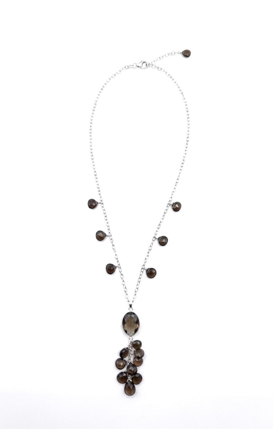 The Shadow Veil Smoky Quartz Necklace