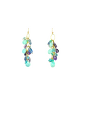 The "Calypso" Cascading Pastel Gemstone Cluster Earrings