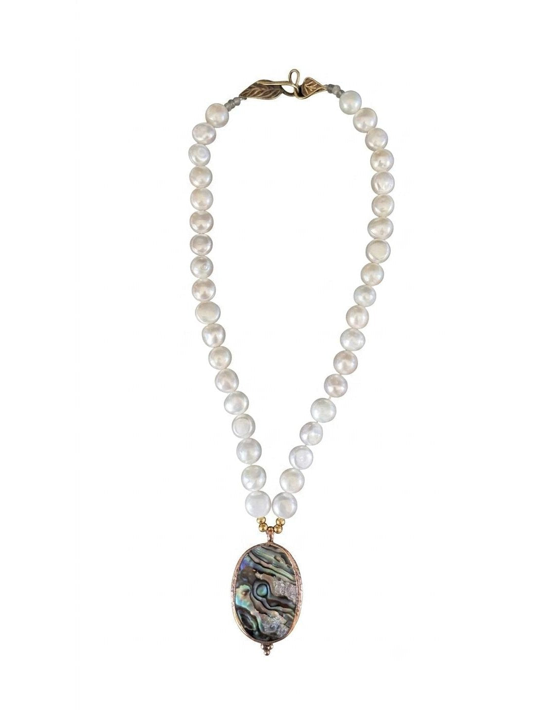 The "Pacific Horizon" Abalone & Freshwater Pearl Statement Necklace