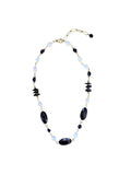 The "Midnight" Black Onyx & Freshwater Pearl Station Necklace
