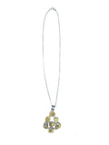 The "Odessa" Multi-Gemstone Citrine Cluster & Sterling Silver Necklace