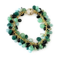 The "Odessa" Emerald, Spinel & Amazonite Cluster Bracelet