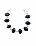 The "Odessa" Black Onyx Oval Link Bracelet