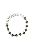 The "Odessa" Smoky Quartz Cushion Link Bracelet