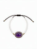 The "Sedona" Amethyst & Swarovski Crystal Bolo Bracelet