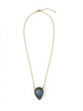 The Turquoise Teardrop Halo Necklace
