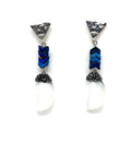 The Geometric Cat Eye Cascade Earrings