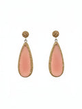 The Sterling Cat Eye Teardrop Earrings