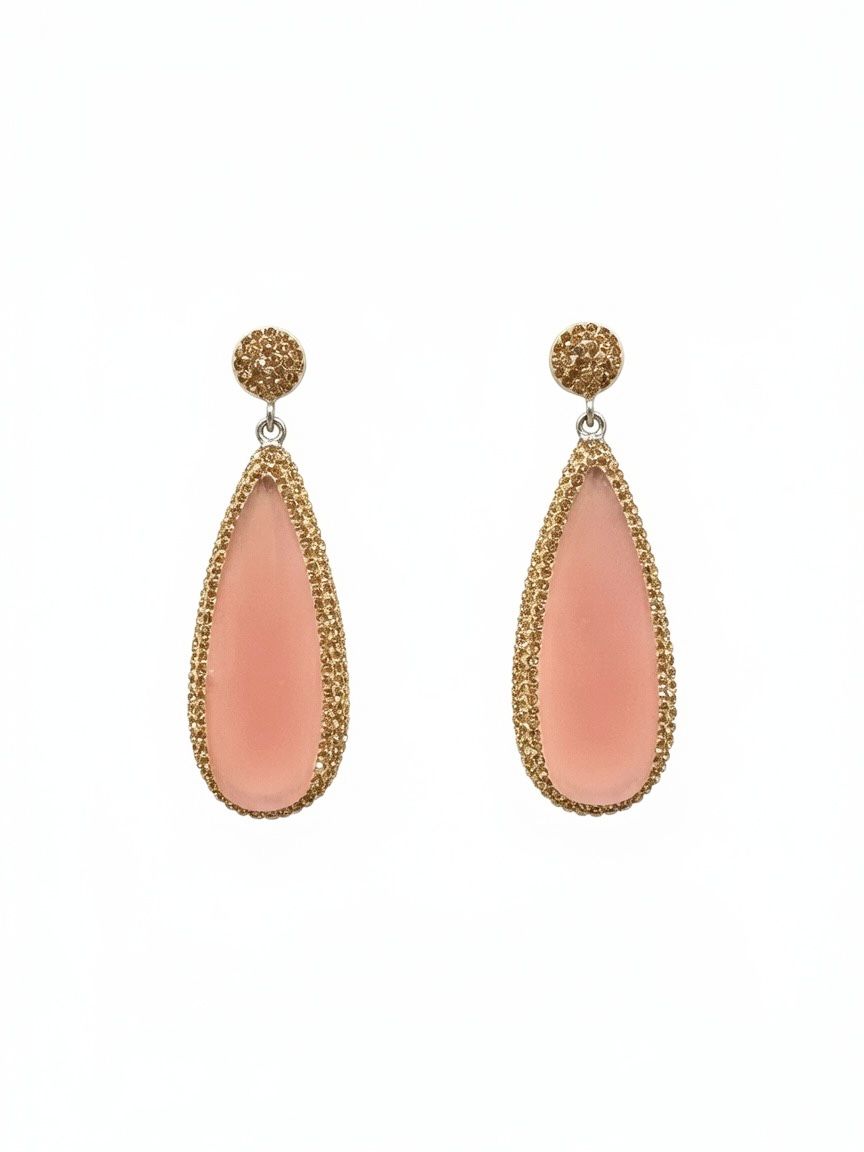 The Sterling Cat Eye Teardrop Earrings