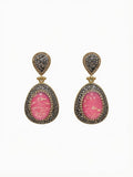 The Fuchsia Opal Hematite Earrings