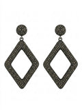 The Obsidian Diamond Earrings