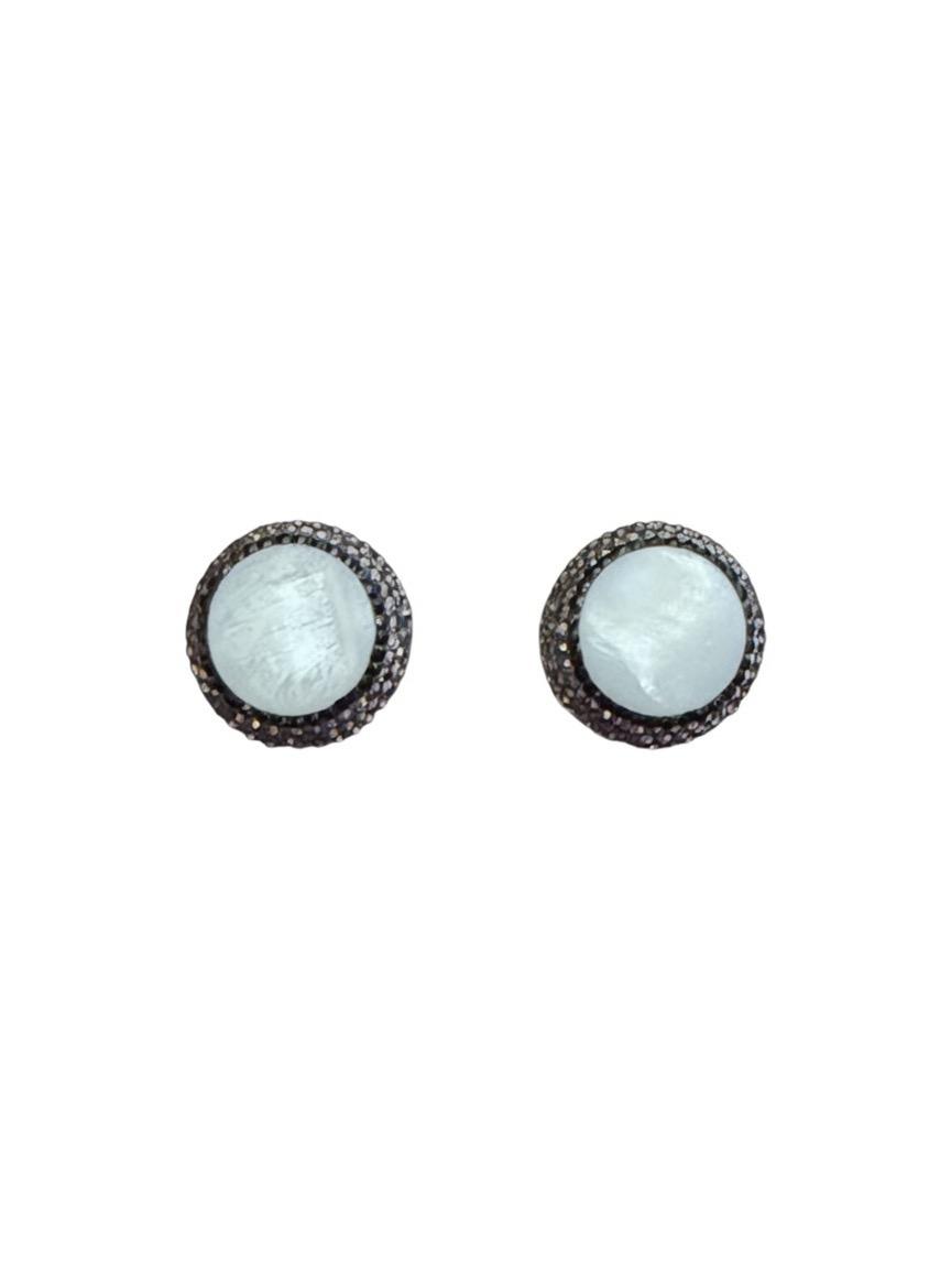 The Moonlight Pearl Stud Earrings