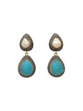 The Chalcedony & Pearl Talisman Earrings