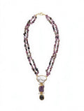 The "Celestial Harmony" Tourmaline & Baroque Pearl Double-Strand Necklace