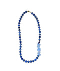 The "Azure Wisdom" Lapis Lazuli & Iridescent Pendant Necklace