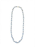 The "Midnight Pearl" Sapphire & Baroque Pearl Long Single-Strand Necklace